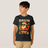 Bruh 67 Six Seven 6 7 Meme Christmas Santa Pajamas T-shirt (Voorkant volledig)