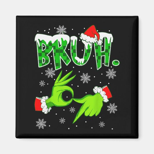 Bruh 67 Six Seven 6 7 Meme Kerst Grappig Gen Z S Magneet (Voorkant)