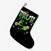 Bruh 67 Six Seven 6 7 Meme Kerstmis Grappig Gen Kleine Kerstsok (Voorkant (Hangend))