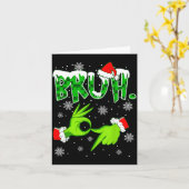 Bruh 67 Six Seven 6 7 Meme Kerstmis Grappig Gen Z Kaart (Gele Bloem)