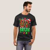 Bruh 67 Six Seven 6 7 Meme Kerstmis Grappig Jongen T-shirt (Voorkant volledig)