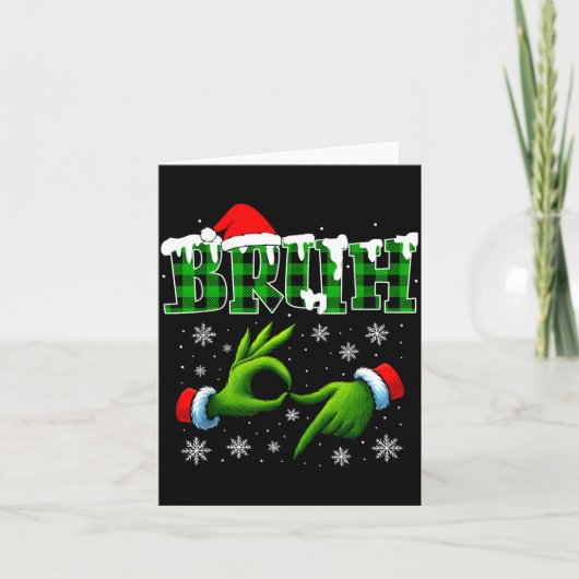 Bruh 67 Six Seven 6 7 Shirts Funny Meme Christmas  Kaart (Voorkant)