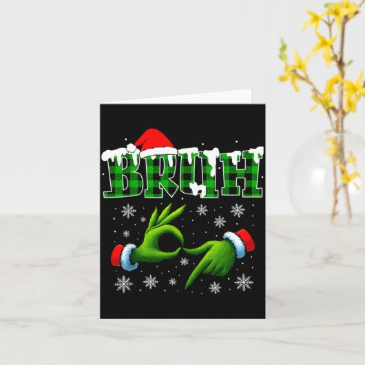 Bruh 67 Six Seven 6 7 Shirts Funny Meme Christmas Kaart (Gele Bloem)