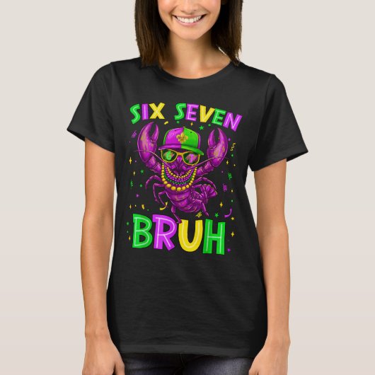 Bruh 67 Six Seven Crawfish Beads Mardi Gras Men Ki T-shirt (Voorkant)
