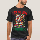 Bruh 67 Six Seven Funny Christmas Santa Claus 6 7  T-shirt (Voorkant)
