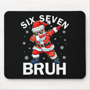 Bruh 67 Six Seven Kerstman Dabbing Kerst Meme Jong Muismat