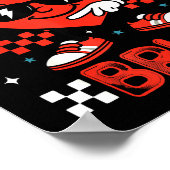 Bruh 67 Six Seven Meme Dab Heart Boys Kids Valenti Poster (Hoek)