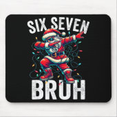 Bruh 67 Six Seven Santa Dabbing Christmas Meme Boy Muismat (Voorkant)