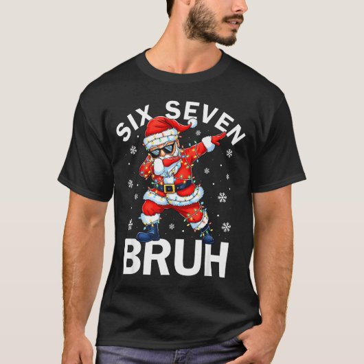 Bruh 67 Six Seven Santa Dabbing Christmas Meme Boy T-shirt (Voorkant)