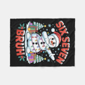 Bruh 67 Six Seven Snowman Dabbing Christmas Shirts Fleece Deken (Voorkant (Horizontaal))