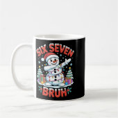 Bruh 67 Six Seven Snowman Dabbing Christmas Shirts Koffiemok (Links)