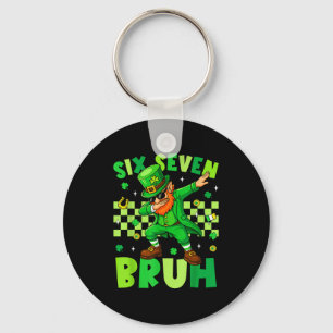 Bruh 67 St. Patricks Day Kabouter Six Seven 6 7 Sleutelhanger