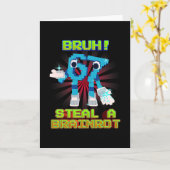 Bruh 67 Zes Zeven 6-7 Grappige Brainrot Meme Voor Kaart (Gele Bloem)