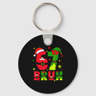 Bruh 67 Zes Zeven 6 7 Meme Kerst Grappig Jongen Me Sleutelhanger
