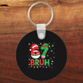Bruh 67 Zes Zeven 6 7 Meme Kerstmis Sleutelhanger (Voorkant)