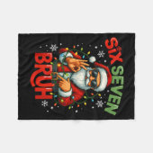 Bruh 6 7 Christmas 67 Santa Six Seven Christmas Bo Fleece Deken (Voorkant (Horizontaal))