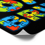 Bruh 6 7 Funny Six Seven Autism Awareness Kids Tea Poster (Hoek)