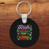 Bruh 6 van de 7 leraren 67 procent studenten meme sleutelhanger (Voorkant)