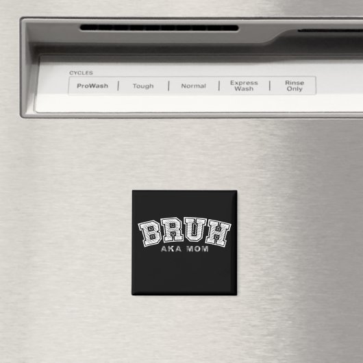 Bruh aka mam grappig Moederdag retro  Magneet (Insitu (Vaatwasser))