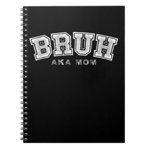 Bruh aka mam grappig Moederdag retro Notitieboek