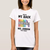 Bruh Back in the Crayon Zone First Grade Teacher T-shirt (Voorkant)