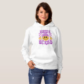 Bruh Be Kind Happy Face Beanie Paars Hoodie (Voorkant volledig)
