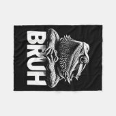 Bruh Bearded Dragon Fleece Deken (Voorkant (Horizontaal))