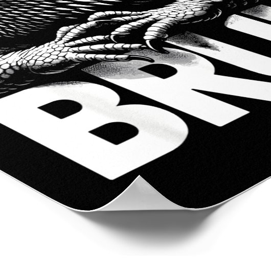 Bruh Bearded Dragon Poster (Hoek)