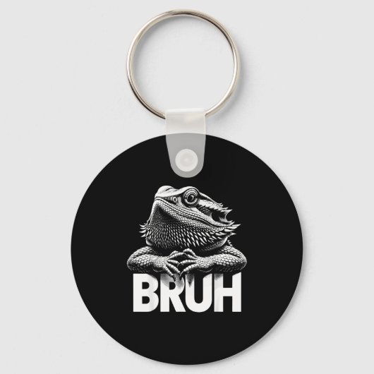 Bruh Bearded Dragon Sleutelhanger (Voorkant)