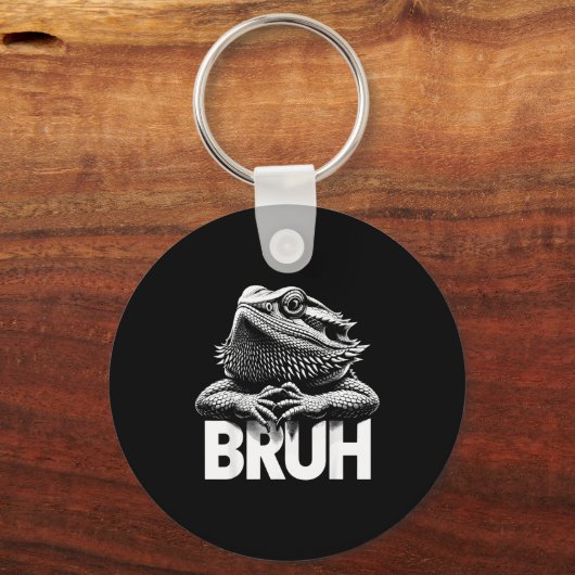 Bruh Bearded Dragon  Sleutelhanger (Voorkant)