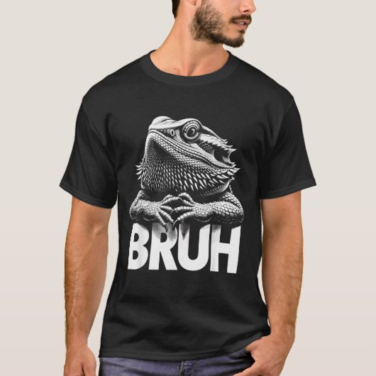 Bruh Bearded Dragon T-shirt (Voorkant)