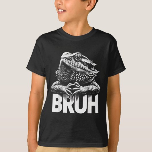 Bruh Bearded Dragon T-shirt (Voorkant)