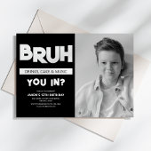 BRUH | Ben je binnen? Foto Verjaardag Kaart