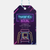 Bruh, ben je binnen? Neon Arcade Video Games Jonge Cadeaulabel (Voorkant)