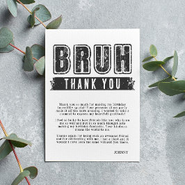 Bruh, ben je binnen? Pool Party Tiener Jongen Verj Bedankkaart