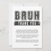 Bruh, ben je binnen? Pool Party Tiener Jongen Verj Bedankkaart (Voorkant)