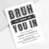 Bruh, ben je binnen? Pool Party Tiener Jongen Verj Kaart