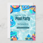 BRUH, ben je binnen? Zwemjongen Verjaardag Kaart (Voorkant)