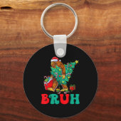 Bruh Bigfoot Christmas Funny Christmas Tree Xmas S Sleutelhanger (Voorkant)