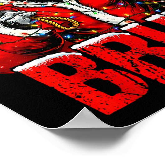 Bruh Bigfoot Christmas Funny Sasquatch Xmas For Me Poster (Hoek)