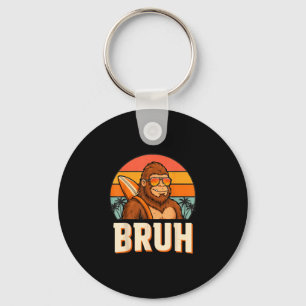 Bruh bigfoot meme grafisch jongens mannen grappig  sleutelhanger