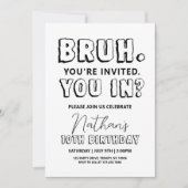 Bruh Birthday Kaart (Voorkant)