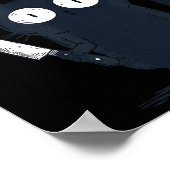 Bruh Black Cat With Holding Knife Funny Meme Humor Poster (Hoek)