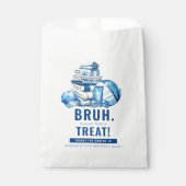 BRUH.. Blauw zwembad jongen verjaardag dank u Bedankzakje (Voorkant)