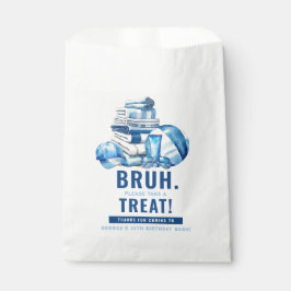 BRUH.. Blauw zwembad jongen verjaardag dank u Bedankzakje