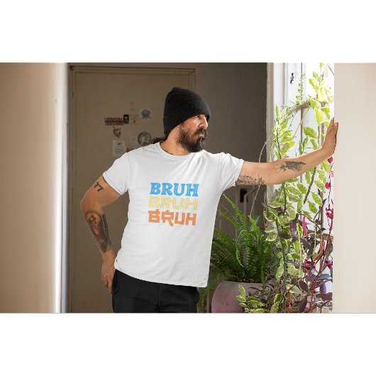 BRUH Bold Typography Design T-shirt