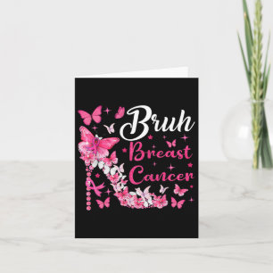 Bruh Borstkanker Roze Vlinders Borstkanker Kaart