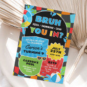 Bruh Boy Pool Party Verjaardag Trendy Kaart