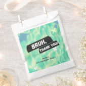 Bruh Boy Zomer Zwembad Party Verjaardag Dank u Bedankzakje (Geknipt)