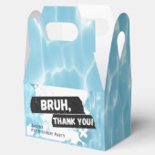 Bruh Boy Zomer Zwembad Party Verjaardag Favoriet B Bedankdoosjes (Geopend)